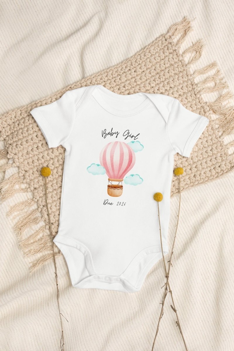 Baby Girl Due (Personalised Name Bodysuit) - Bodysuits