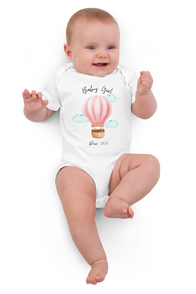 Baby Girl Due (Personalised Name Bodysuit) - Bodysuits