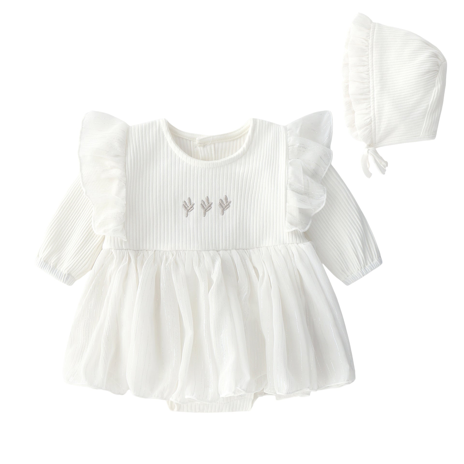Baby Girl Princess Fluffy Tutu Dress - White / 60cm - Baby Clothing
