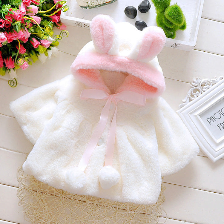 Baby Girls Thicker Coat - white / 18M
