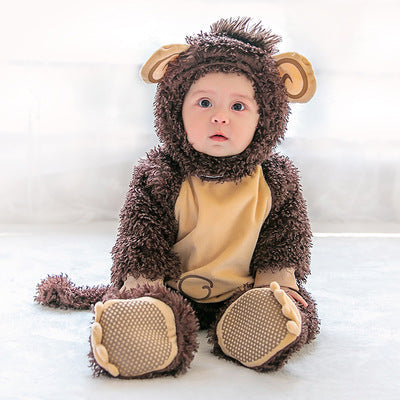 Baby Halloween Animal Costume Jumpsuit - Monkey / 73CM - Baby Clothing