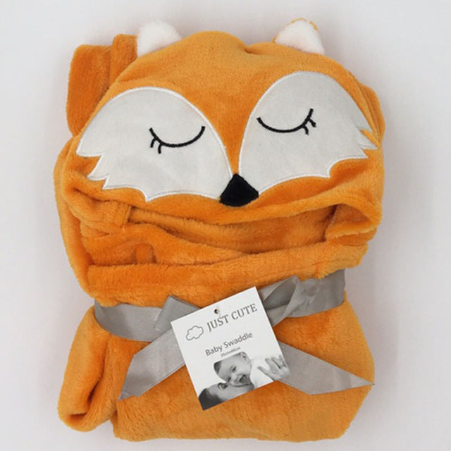 Baby fleece bath towel hooded towels bathrobe - 17 style