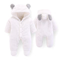 Baby jumpsuit romper newborn outfit - White / 73cm