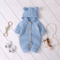 Baby knitted jumpsuit - Blue / 73cm