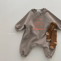 Baby Long Sleeve Jumpsuit & Bodysuit - Coffee / 66cm - Baby Clothing