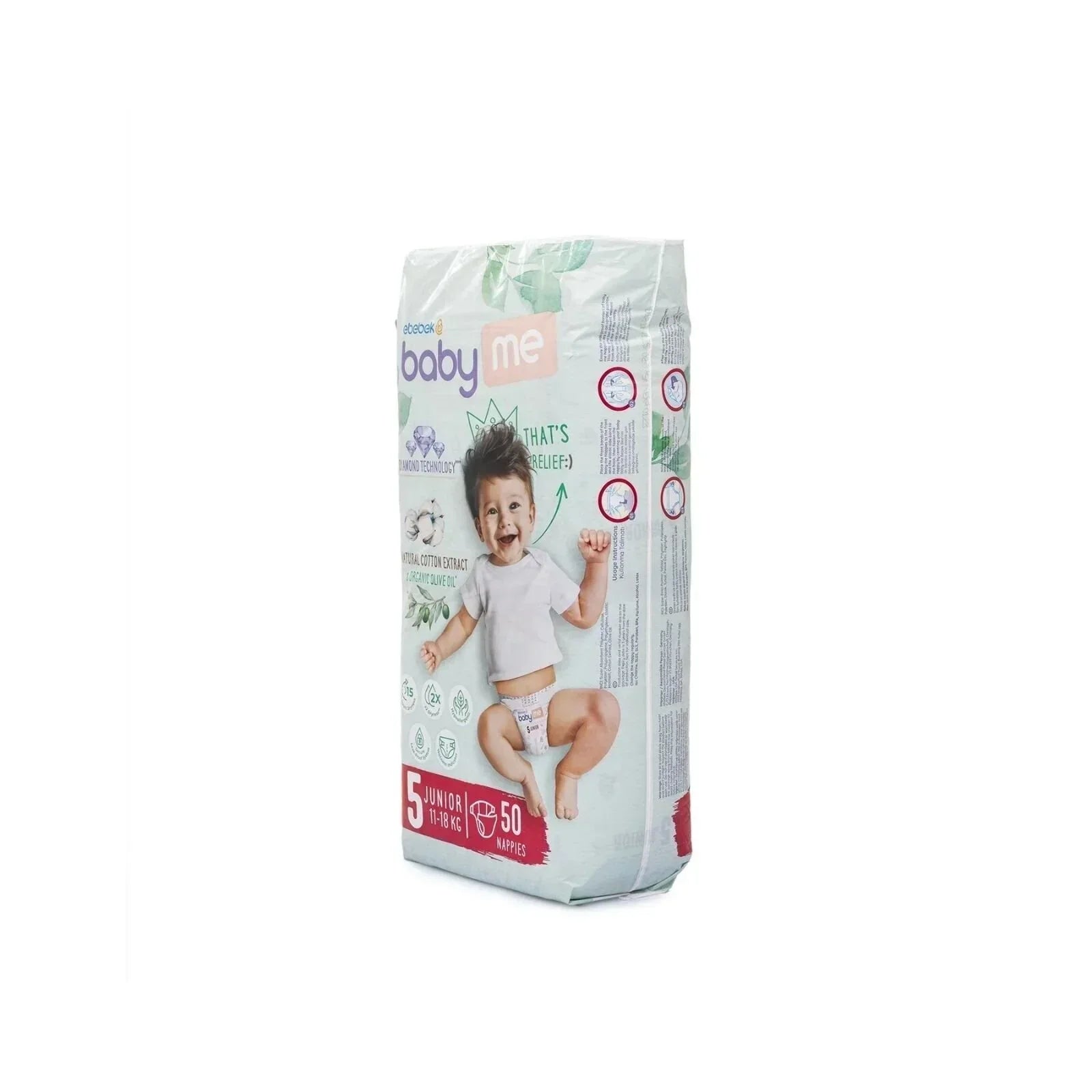 baby me Junior Size 5 - 50 nappies - Size 5 - Nappies / Diapers