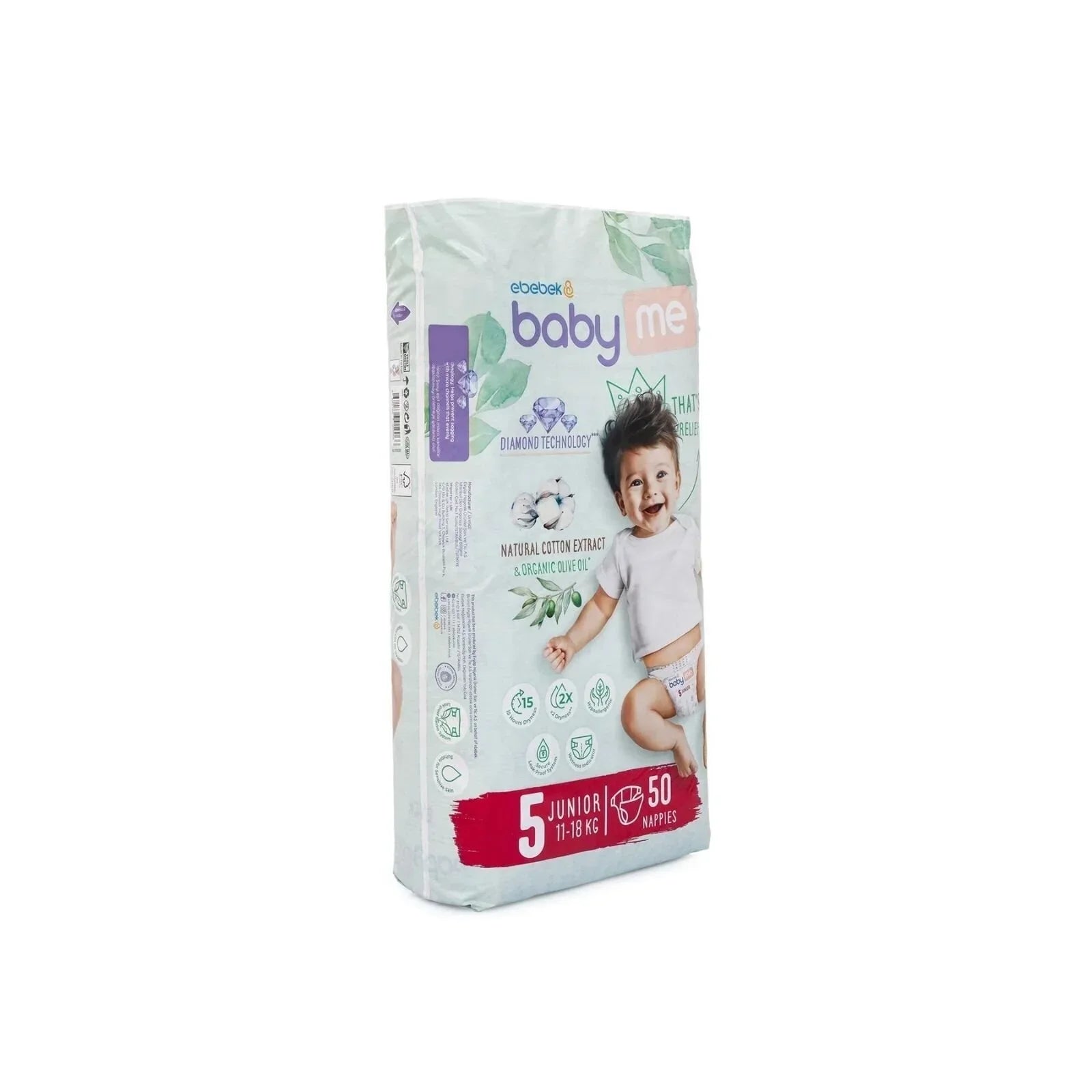 baby me Junior Size 5 - 50 nappies - Size 5 - Nappies / Diapers