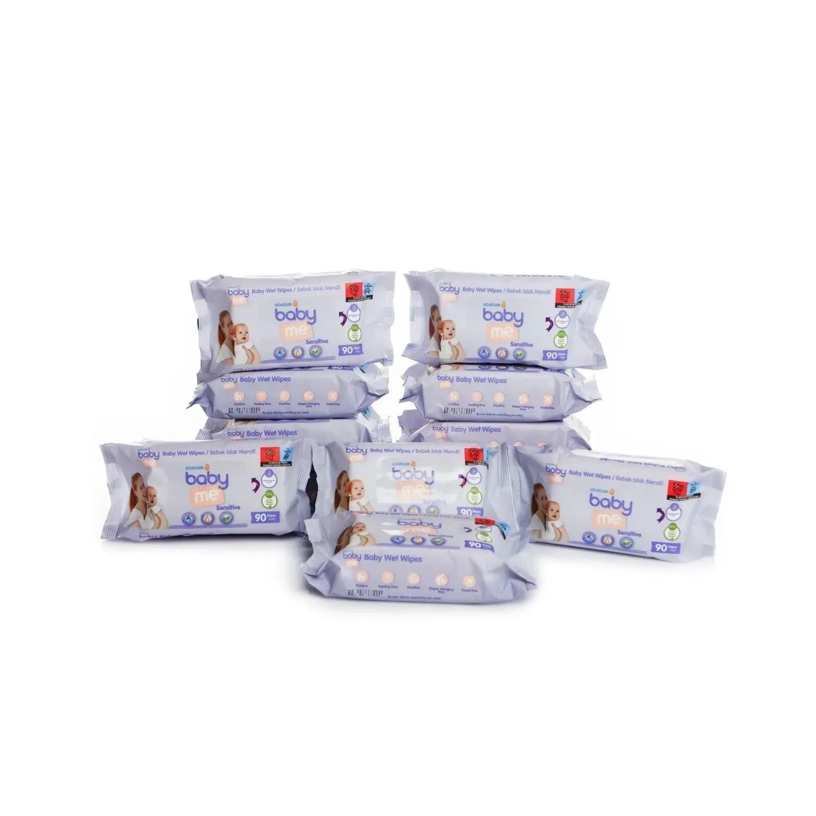 baby me Sensitive Baby Wipes 12x90 pcs - Baby Wipes