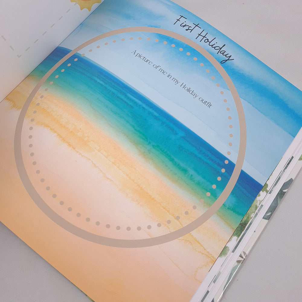 Baby Memory Book - Baby’s First Year Milestones - Memory Book
