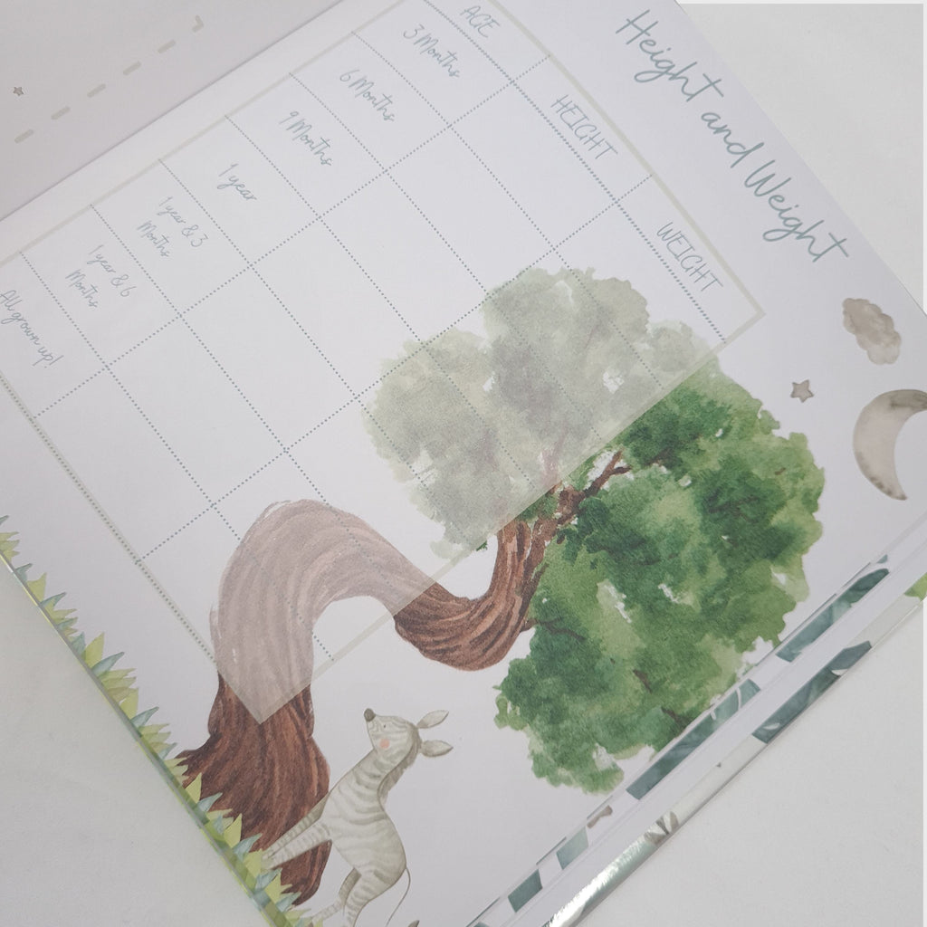 Baby Memory Book - Baby’s First Year Milestones - Memory Book