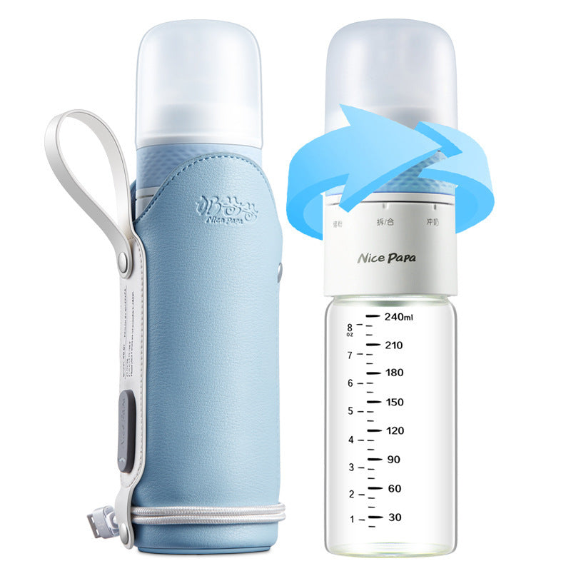 Baby Milk Bottle Thermostatic Glass Wide Caliber Anti Flatulence