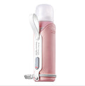 Baby Milk Bottle Thermostatic Glass Wide Caliber Anti Flatulence - Pink / 240mL