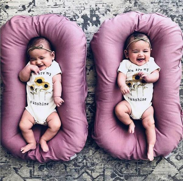 Baby Nest Bed – Portable Cotton Travel Crib & Cradle - Nursery Furniture & Bedding