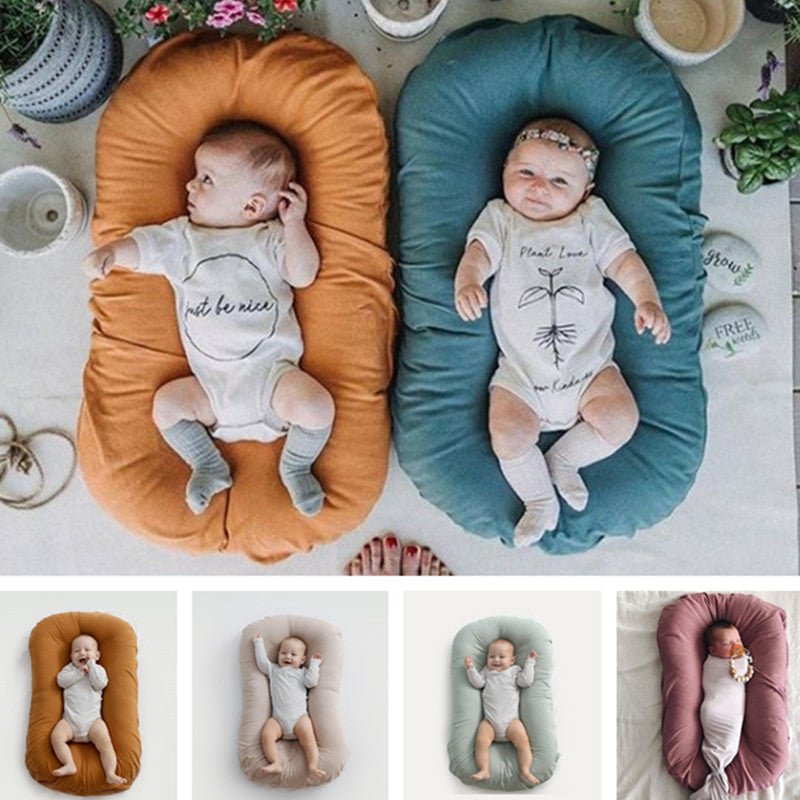 Baby Nest Bed – Portable Cotton Travel Crib & Cradle - Nursery Furniture & Bedding