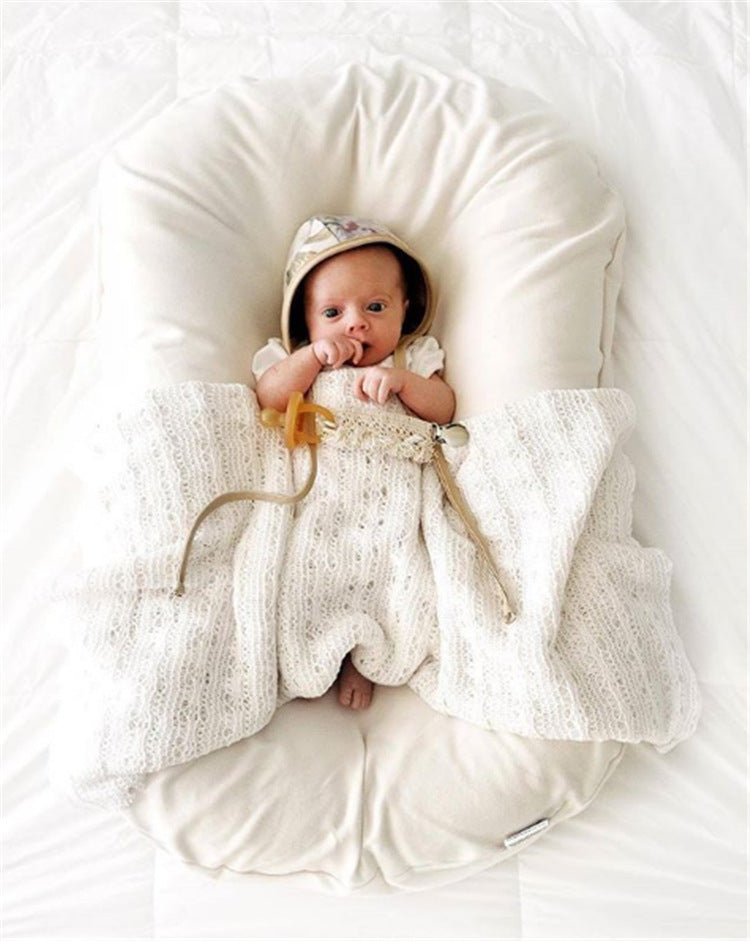 Baby Nest Bed – Portable Cotton Travel Crib & Cradle - Nursery Furniture & Bedding
