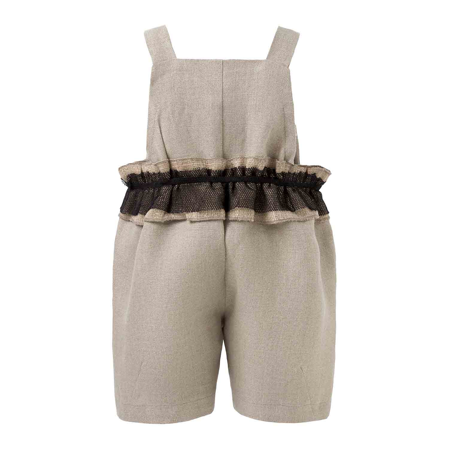 Baby Playsuit in Linen - Overall