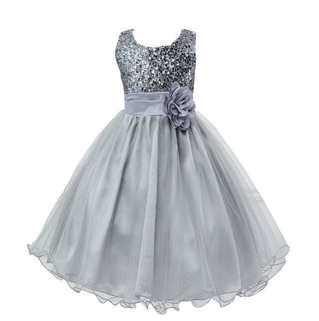 Baby Sequin Princess Dress – Flower Girl & Wedding - Baby Clothing