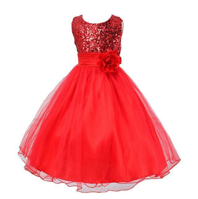 Baby Sequin Princess Dress – Flower Girl & Wedding - Baby Clothing