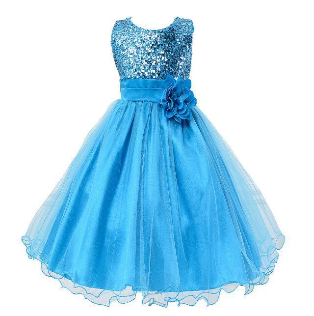 Baby Sequin Princess Dress – Flower Girl & Wedding - Baby Clothing