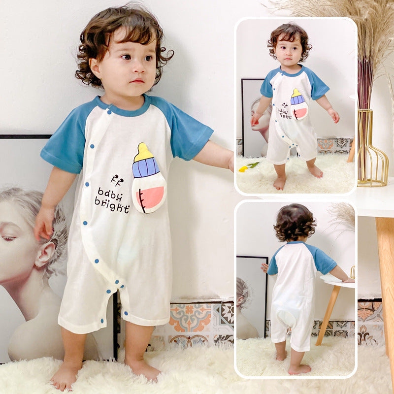 Baby Short Sleeve Cotton Bodysuit – Unisex Everyday Vest - Baby Clothing