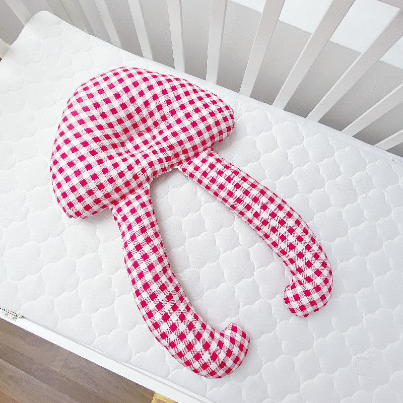 Baby Soothing Pillow Set Pillow Soothing Sleep - Red grid / 60X40CM