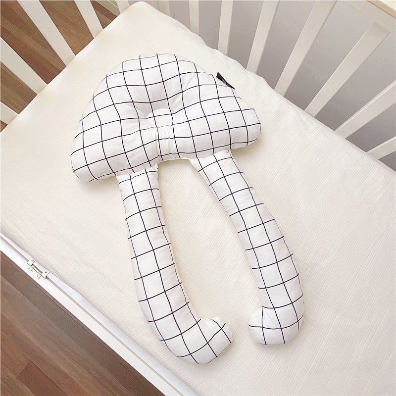 Baby Soothing Pillow Set Pillow Soothing Sleep - White check box / 60X40CM