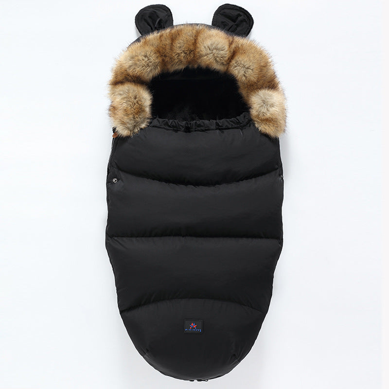 Baby Stroller Sleeping Bag & Footmuff - Black / 100cm - Baby Sleeping Bags