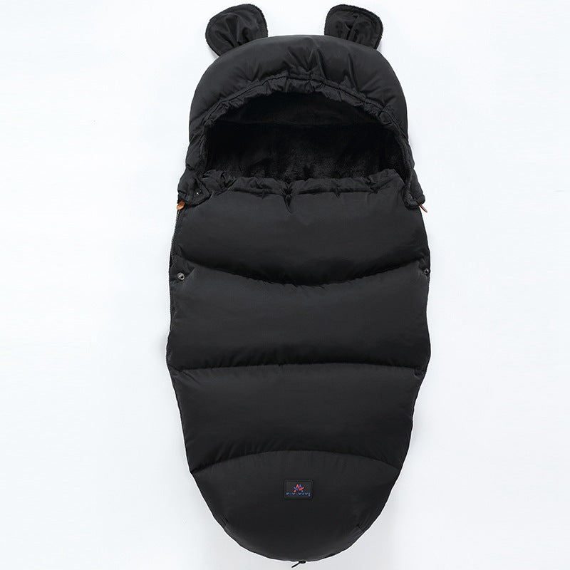 Baby Stroller Sleeping Bag & Footmuff - Black A / 100cm - Baby Sleeping Bags