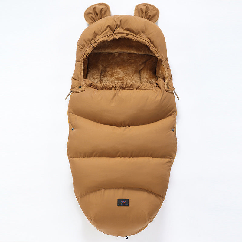 Baby Stroller Sleeping Bag & Footmuff - Brown / 100cm - Baby Sleeping Bags