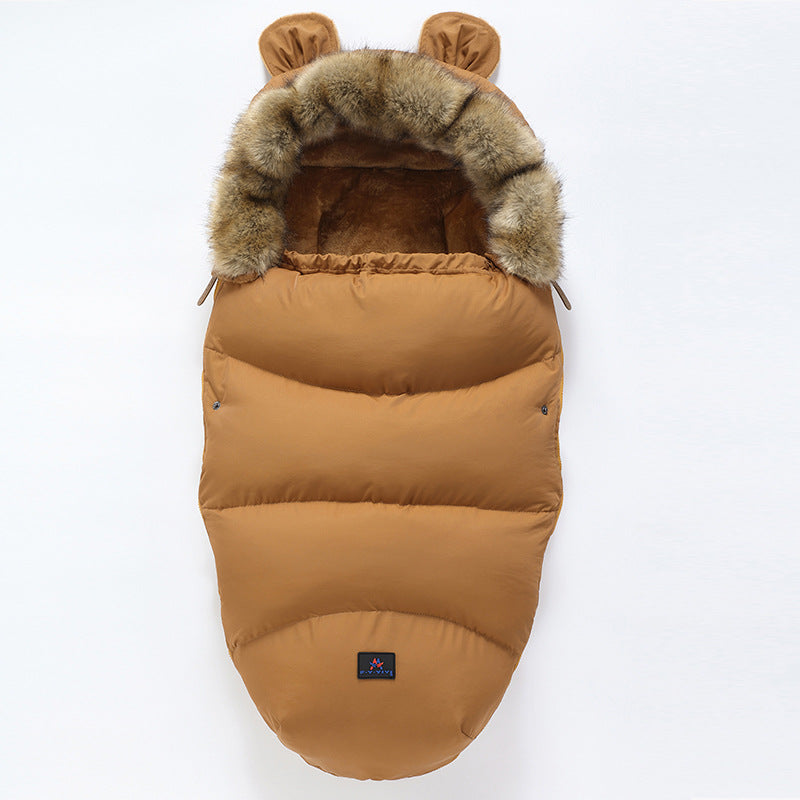 Baby Stroller Sleeping Bag & Footmuff - BrownA / 100cm - Baby Sleeping Bags