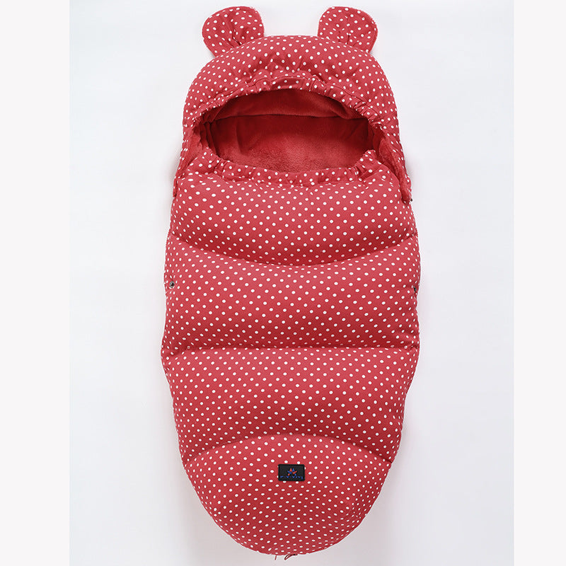 Baby Stroller Sleeping Bag & Footmuff - Red dotsA / 100cm - Baby Sleeping Bags