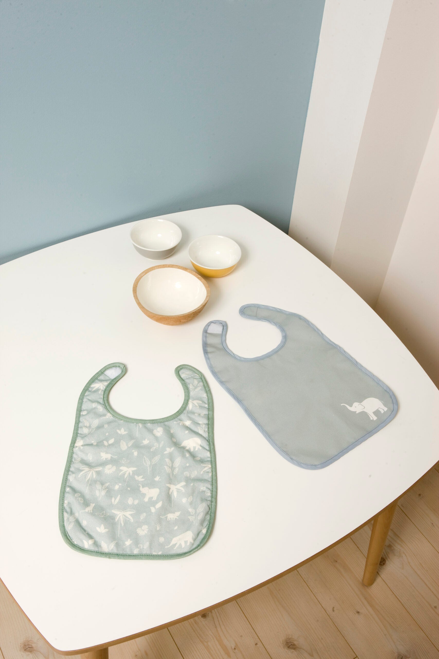 Baby to Love Cotton Jersey Bibs 2 Pack - Green Tropic - Bib / Placemat
