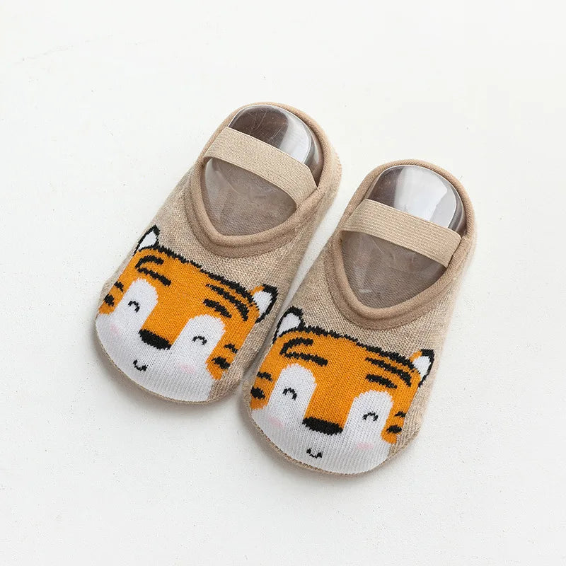 Spring Anti Slip Baby Socks Toddler Kids Floor Socks with Rubber Soles Autumn Newborn Baby Boy Girl Cartoon Cute Ball