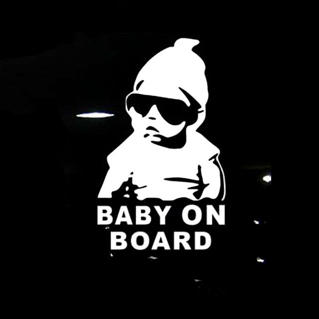 Baby Warning Stickers Baby Stickers On The Car - White