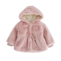 Baby Winter Clothes Kids Plus Velvet Padded Wool Sweater - Pink / 80cm
