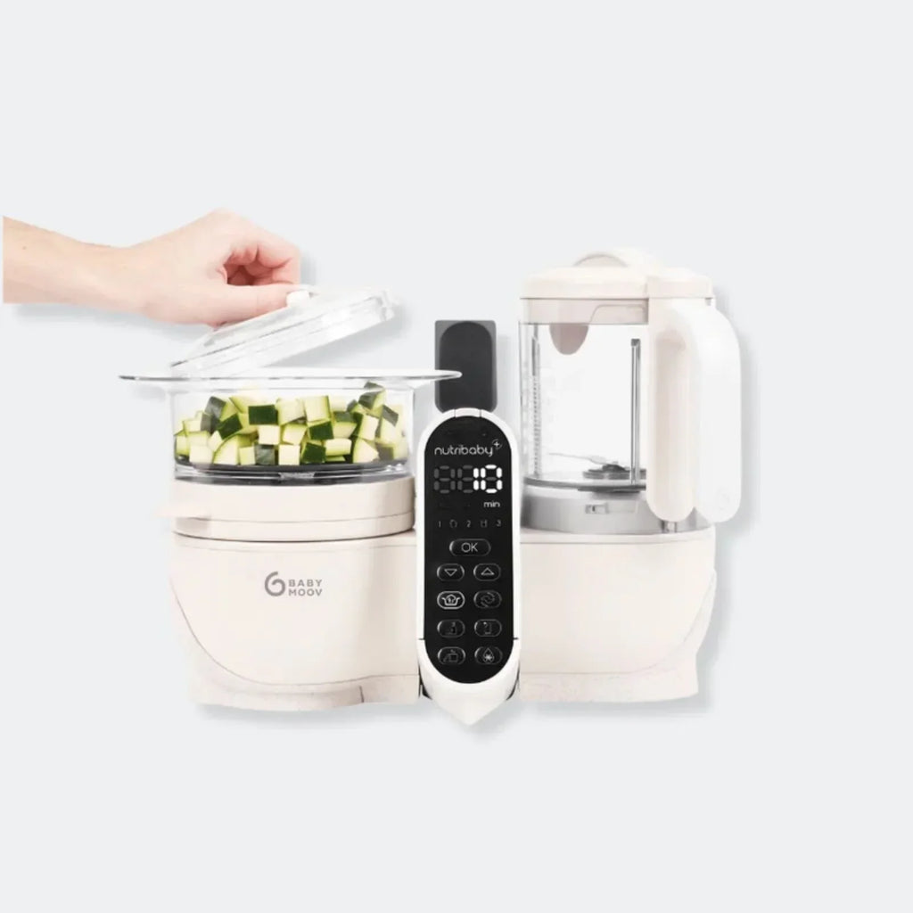 Babymoov Nutribaby (+) 6-in-1 Baby Food Maker - Mineral - Steamers & Blenders & Warmers