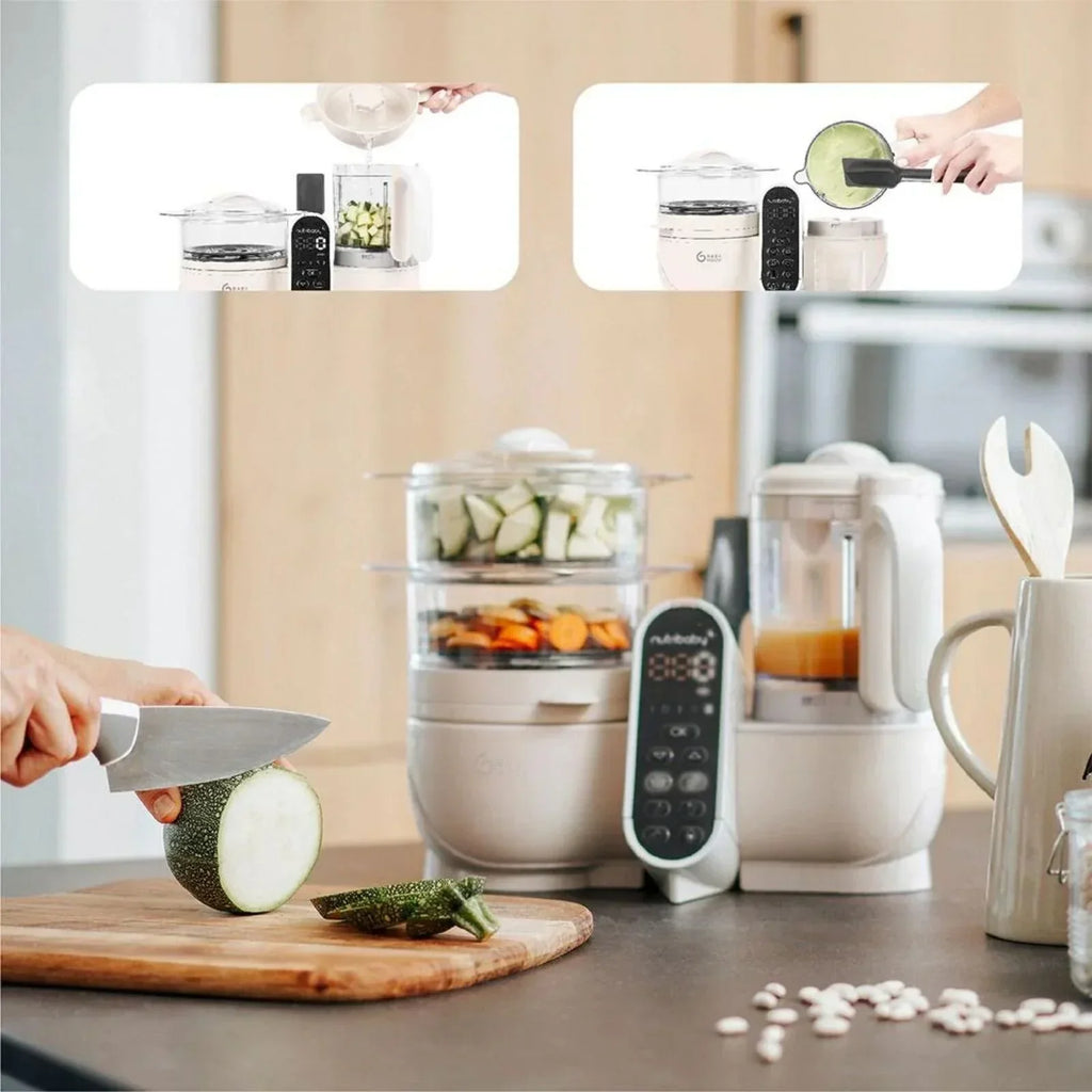 Babymoov Nutribaby (+) 6-in-1 Baby Food Maker - Mineral - Steamers & Blenders & Warmers