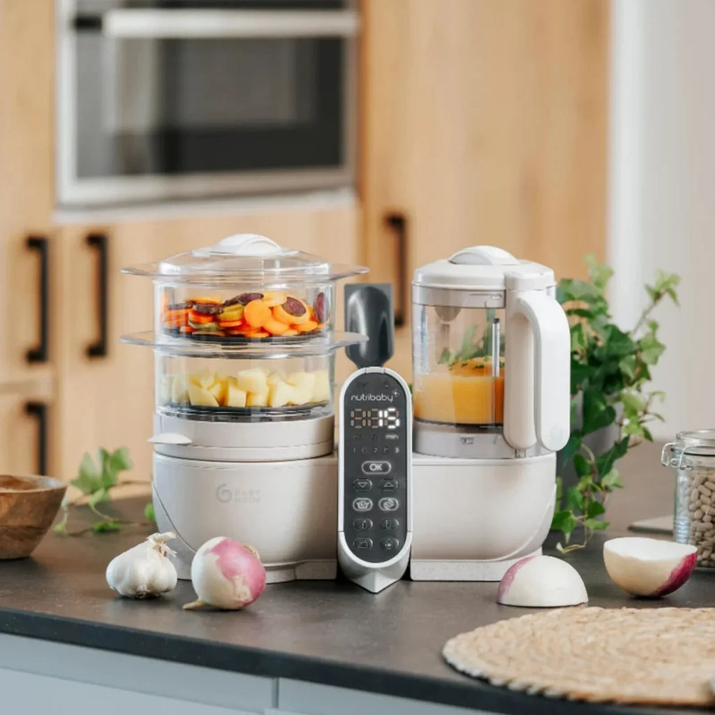 Babymoov Nutribaby (+) 6-in-1 Baby Food Maker - Mineral - Steamers & Blenders & Warmers