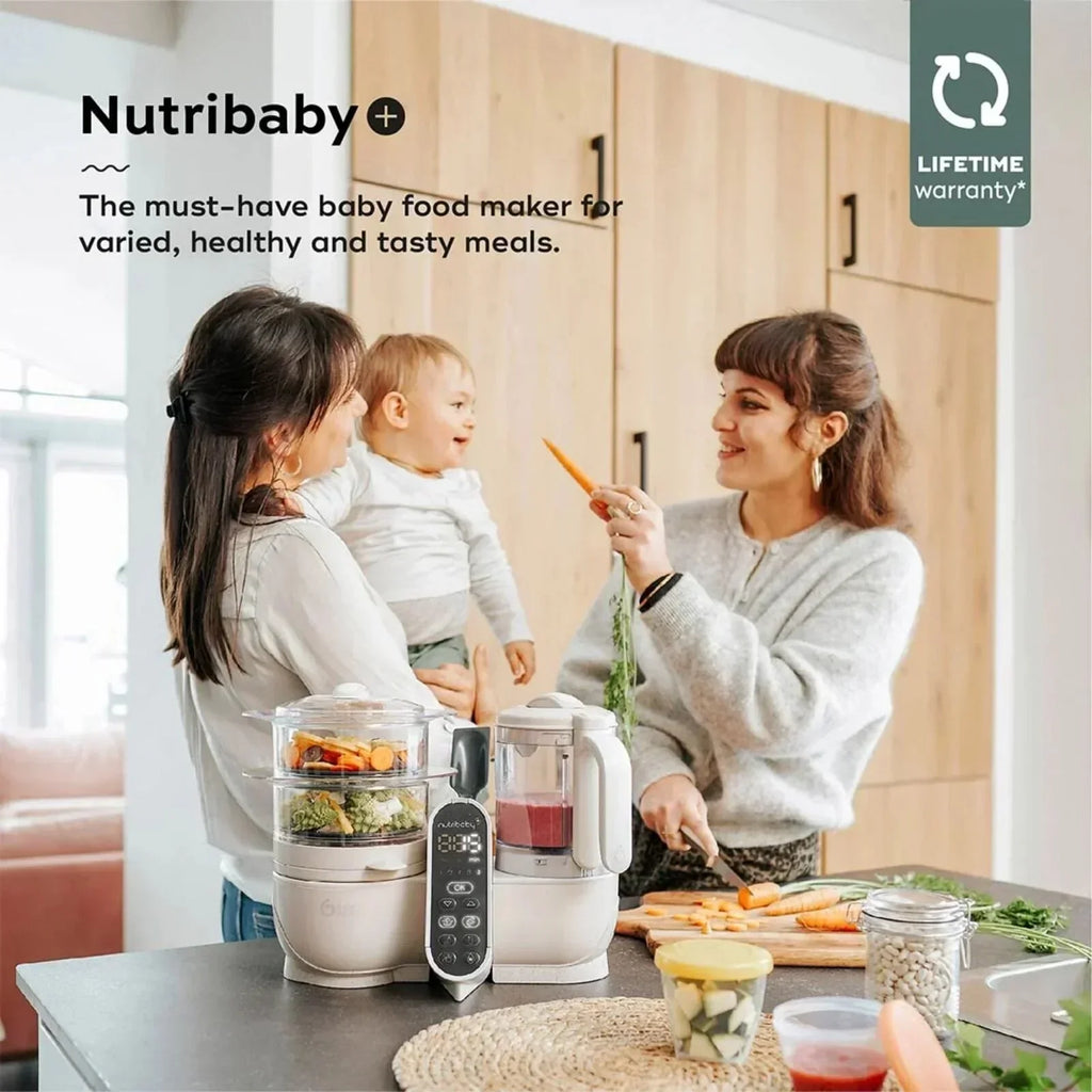 Babymoov Nutribaby (+) 6-in-1 Baby Food Maker - Mineral - Steamers & Blenders & Warmers