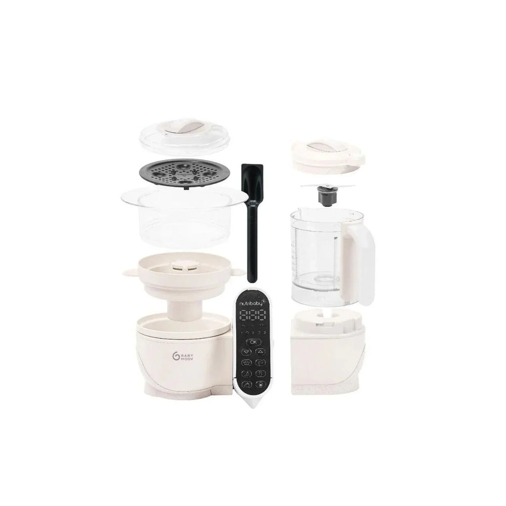 Babymoov Nutribaby (+) 6-in-1 Baby Food Maker - Mineral - Steamers & Blenders & Warmers