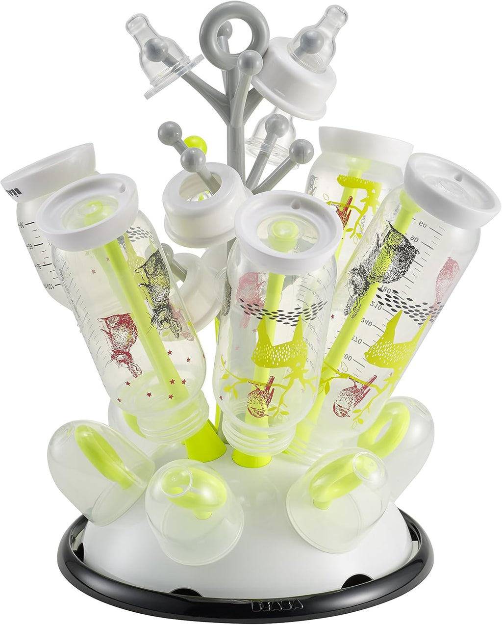 Beaba Bottle Tree Drying Rack – Neon - Bottle Brush / Drying Rack