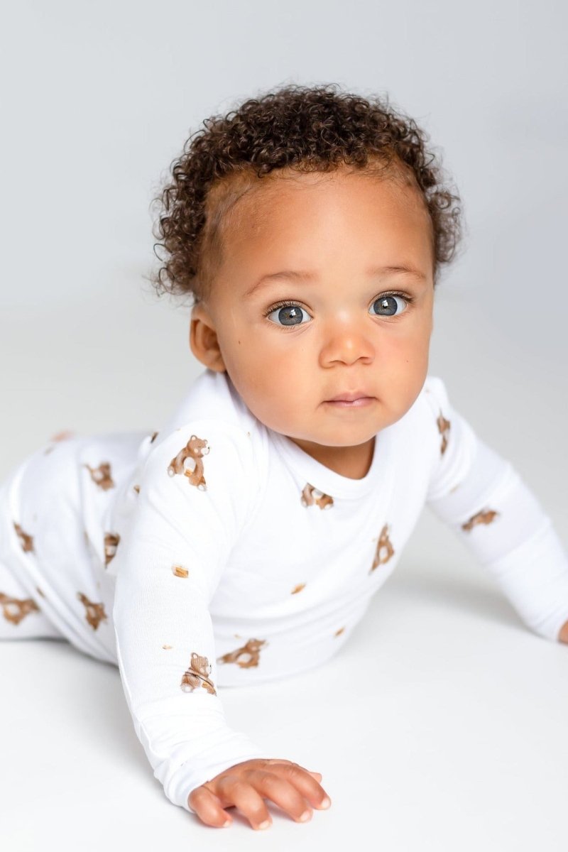 Bear Bamboo Two-Piece Set Long Sleeve Pyjamas - Pyjamas