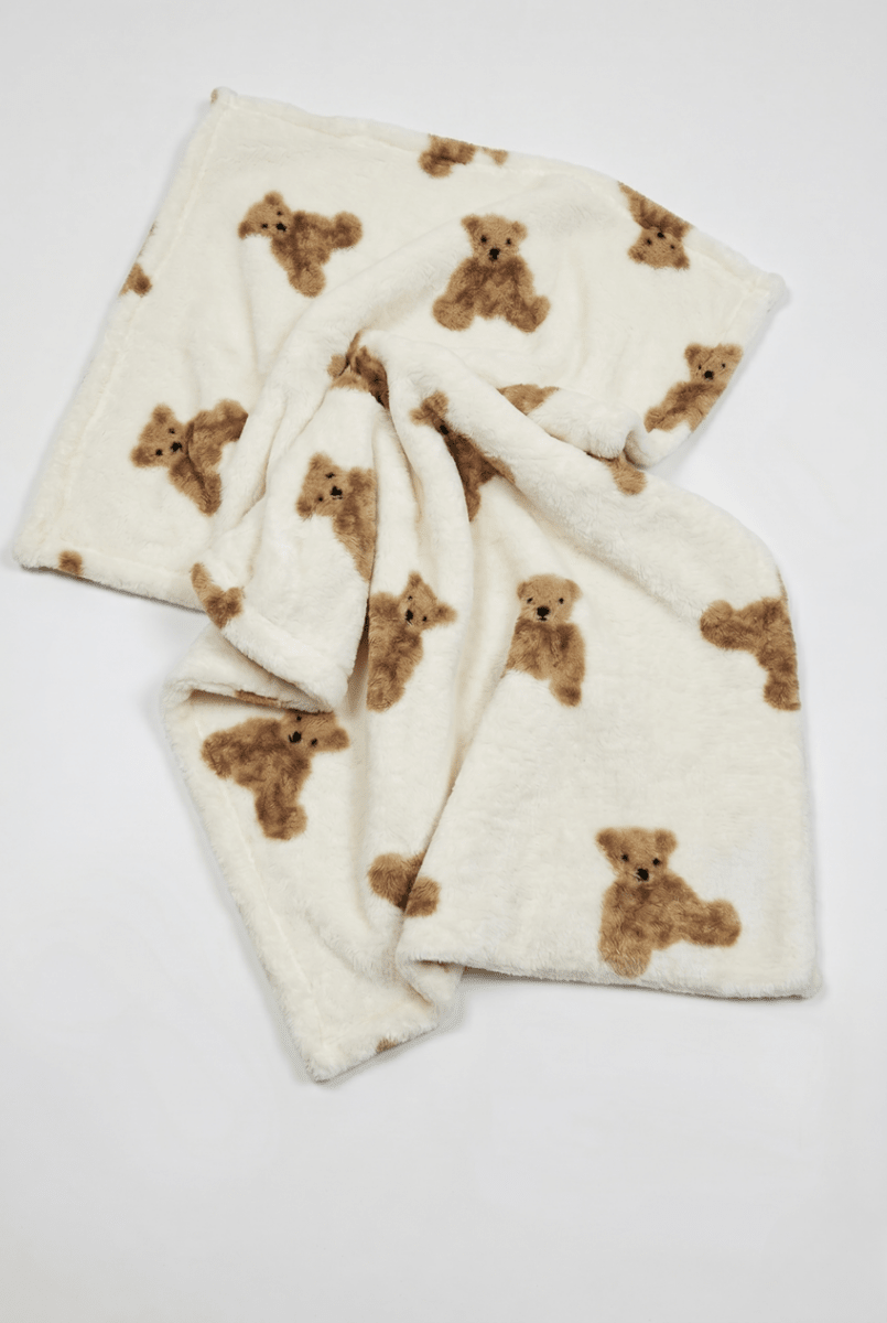 Bear Fleece Minky Blanket Super Soft - Blankets