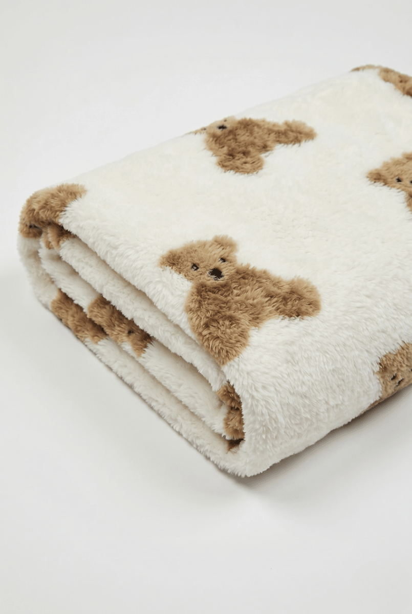 Bear Fleece Minky Blanket Super Soft - Blankets
