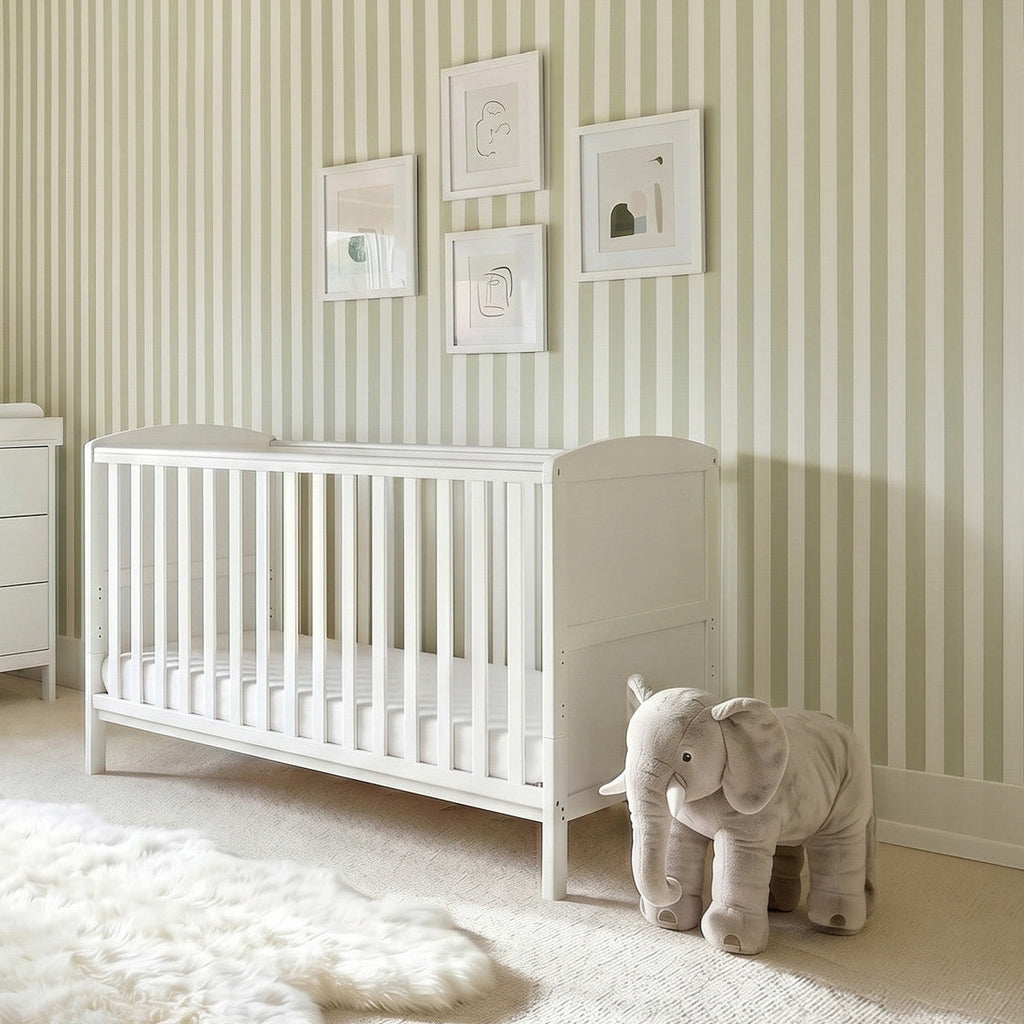 Bebe & Beyond Dreamer 140 x 70cm Cot Bed - White - Cot & Cotbed