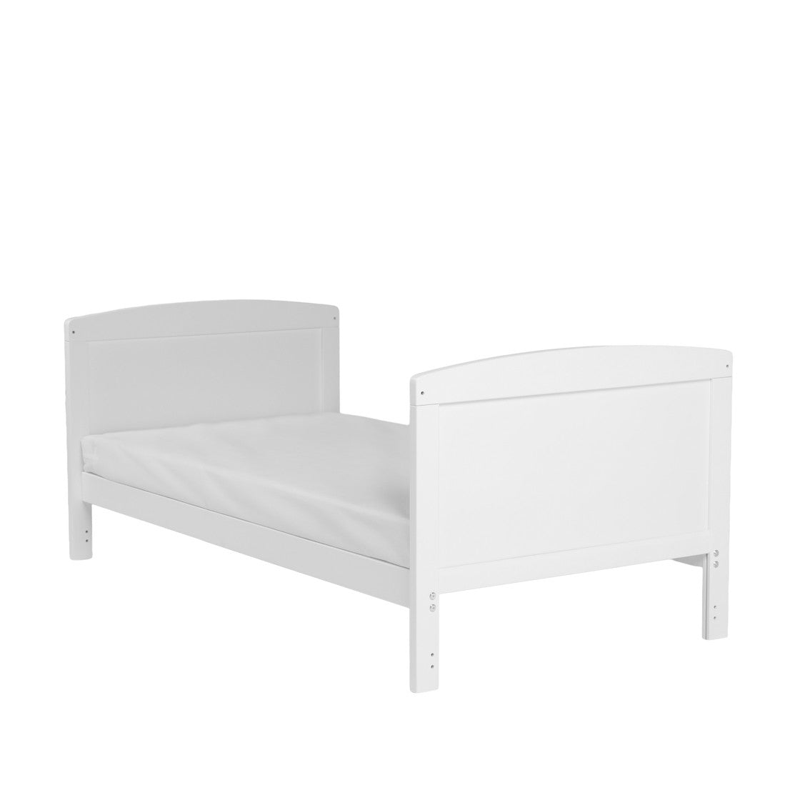 Bebe & Beyond Dreamer Cot Bed, Wardrobe & Changer Three Piece Nursery Furniture Set - White