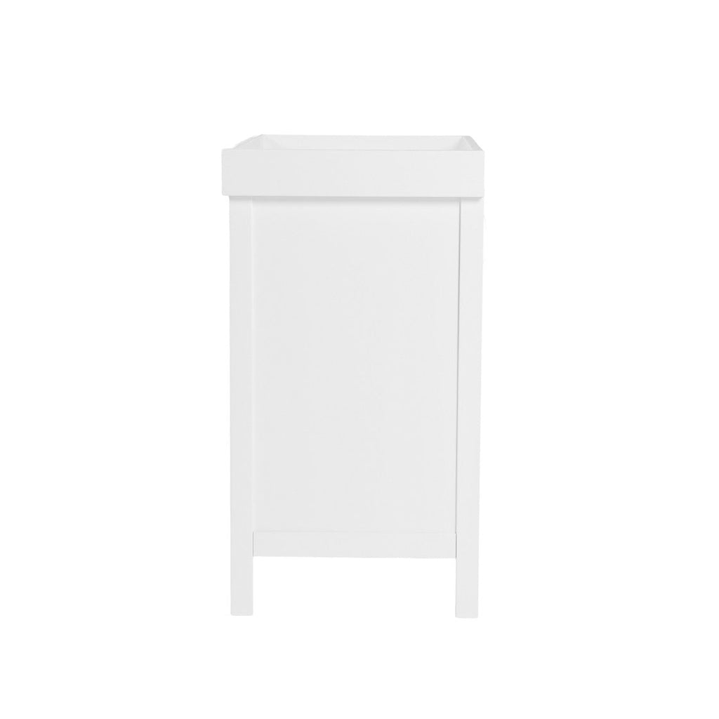 Bebe & Beyond Dreamer Cot Bed, Wardrobe & Changer Three Piece Nursery Furniture Set - White