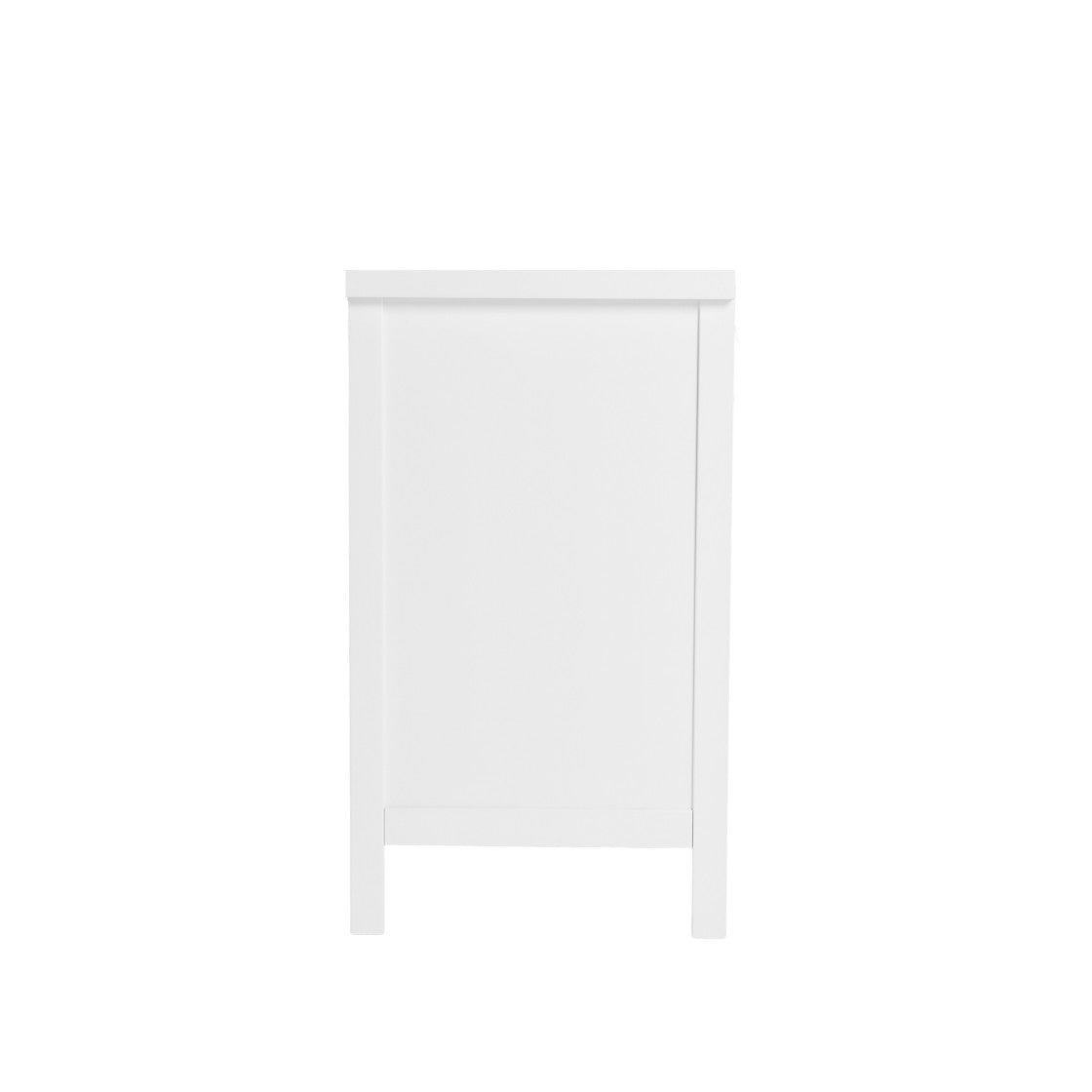 Bebe & Beyond Dreamer Cot Bed, Wardrobe & Changer Three Piece Nursery Furniture Set - White