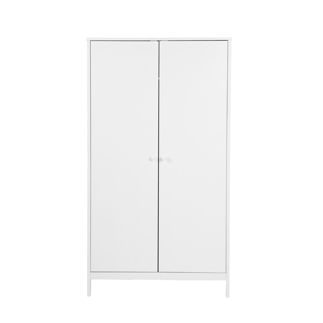 Bebe & Beyond Dreamer Cot Bed, Wardrobe & Changer Three Piece Nursery Furniture Set - White