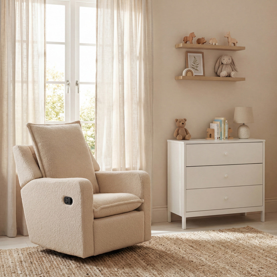 Bebe & Beyond Nestler 360 Reclining Nursing Chair - Oat Ted - Nursing Chair